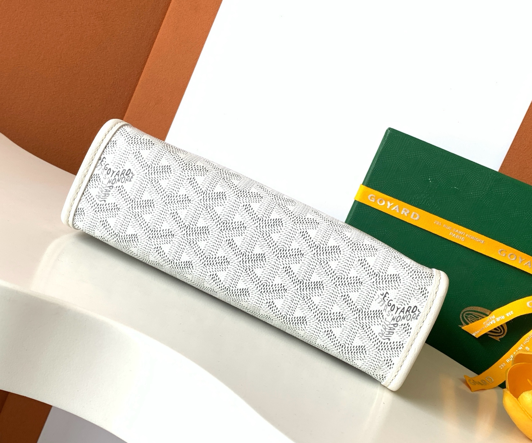 Goyard Jouvence Toiletry Pouch Coated Canvas white