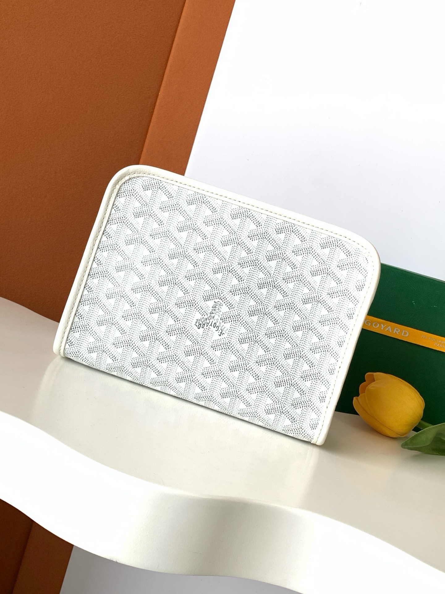 Goyard Jouvence Toiletry Pouch Coated Canvas white