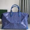 Goyard Bowling 45 Bag Sky Blue Goyardine Canvas and Cervon