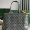 Goyard Tan Goyardine Coated Canvas and Leather bag black