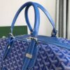 Goyard Bowling 45 Bag Sky Blue Goyardine Canvas and Cervon