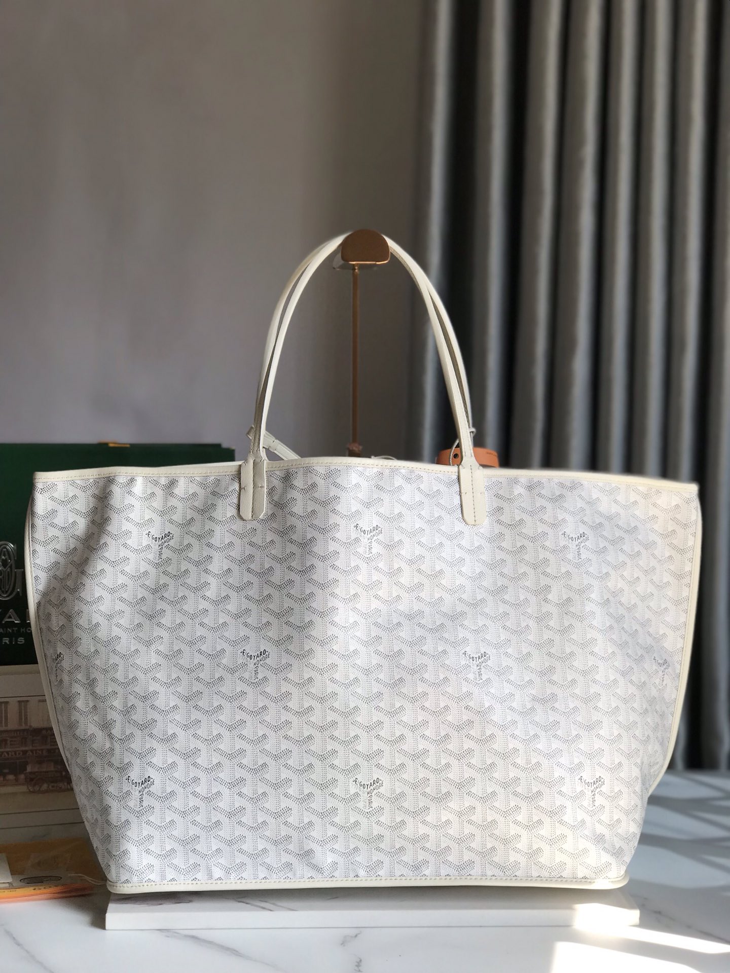 GOYARD Goyardine Saint Louis GM White 1670032