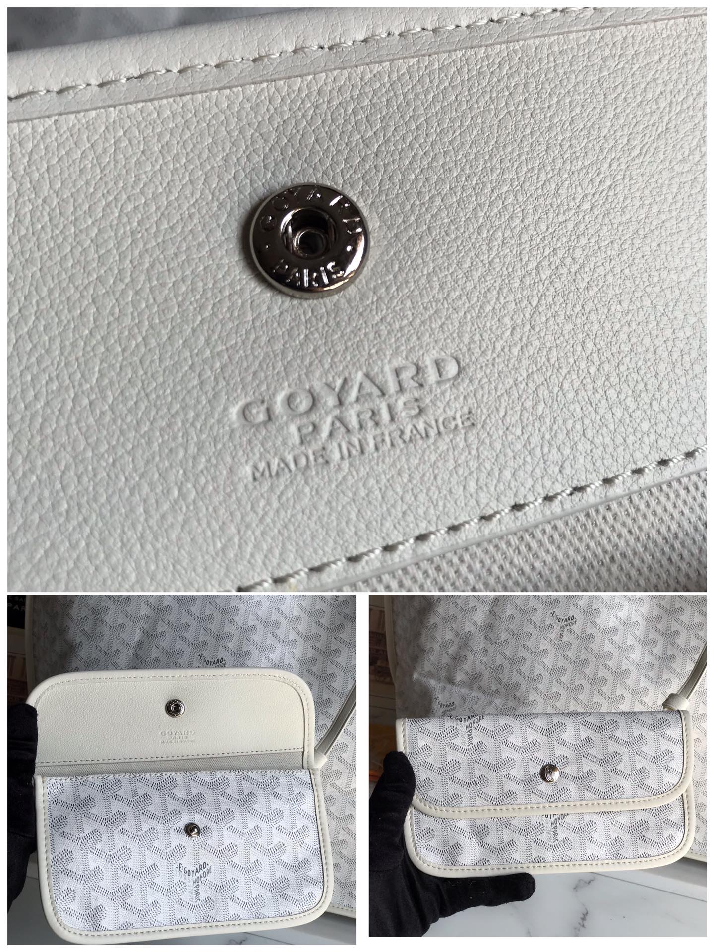 GOYARD Goyardine Saint Louis GM White 1670032