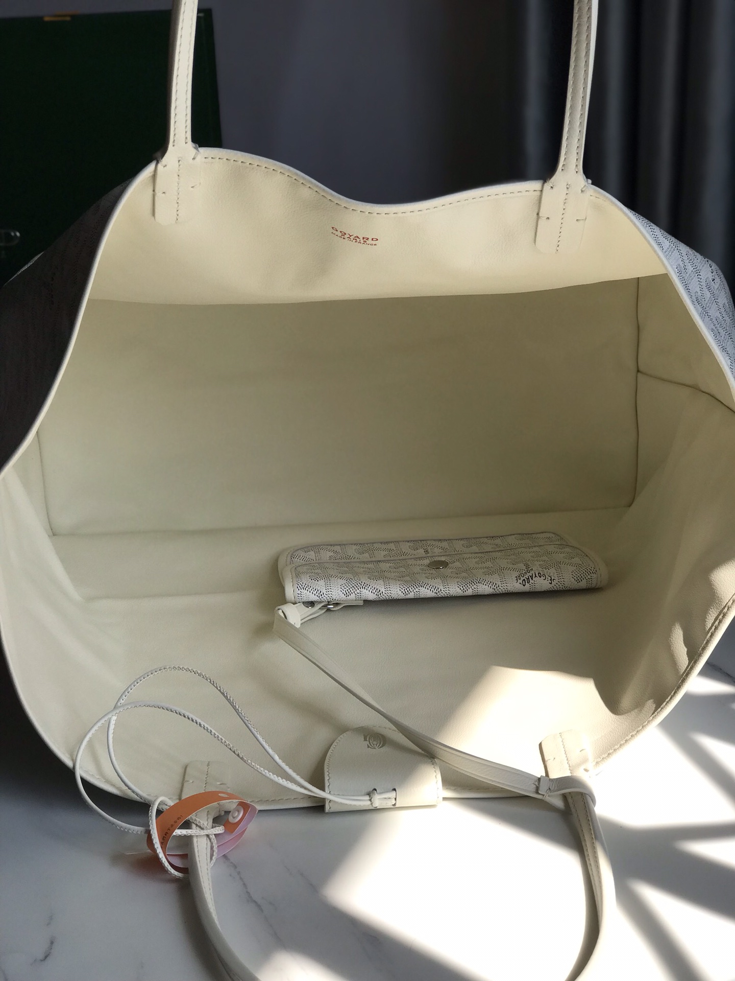 GOYARD Goyardine Saint Louis GM White 1670032