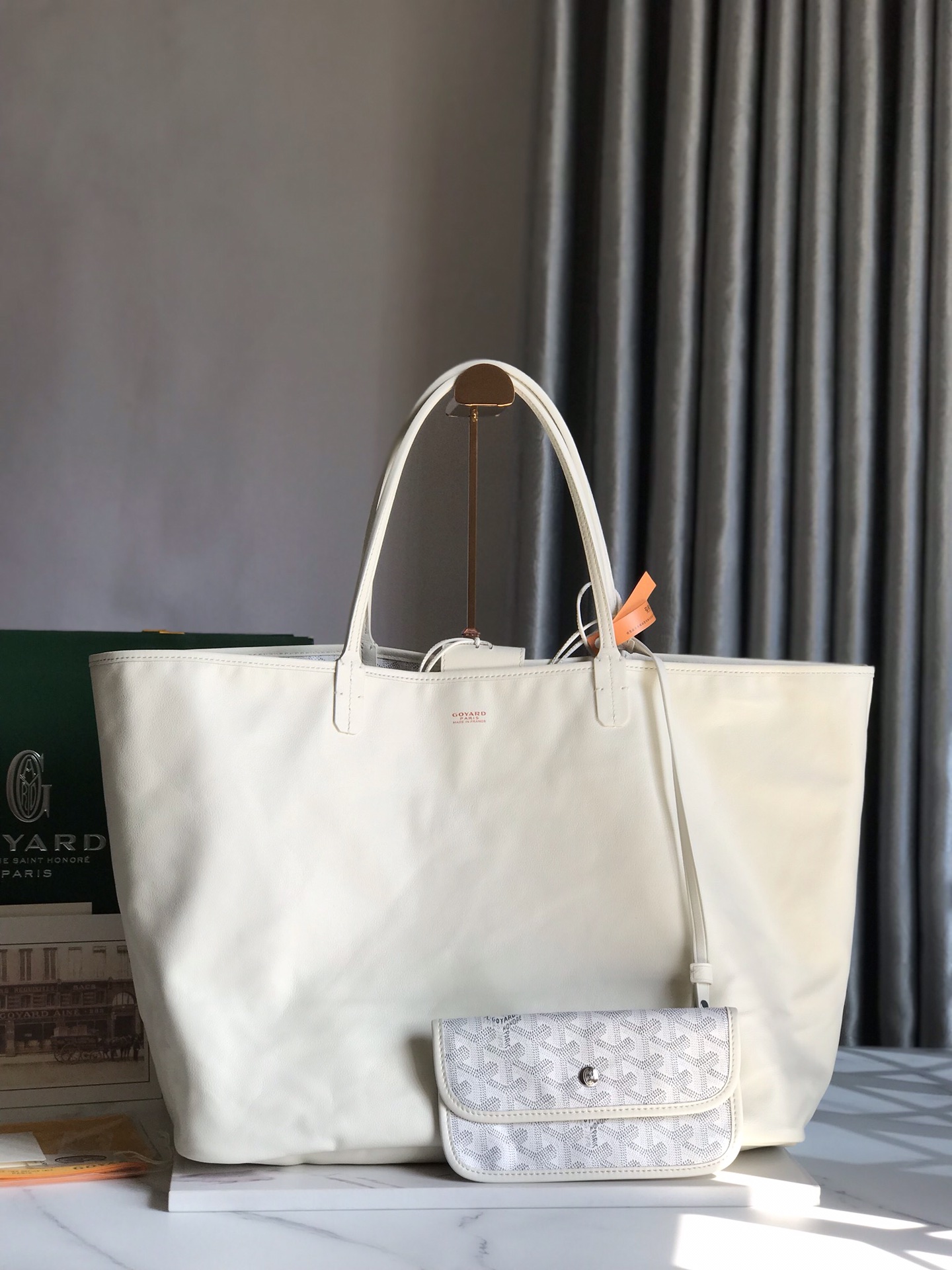 GOYARD Goyardine Saint Louis GM White 1670032