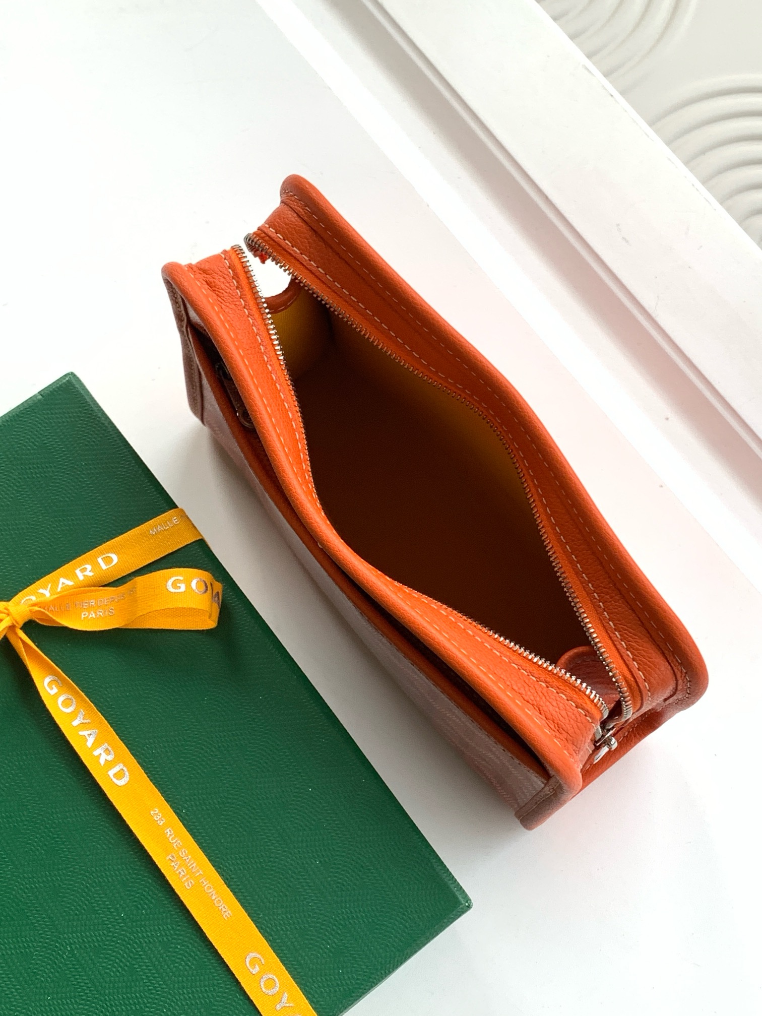 Goyard Jouvence Toiletry Pouch Coated Canvas orange