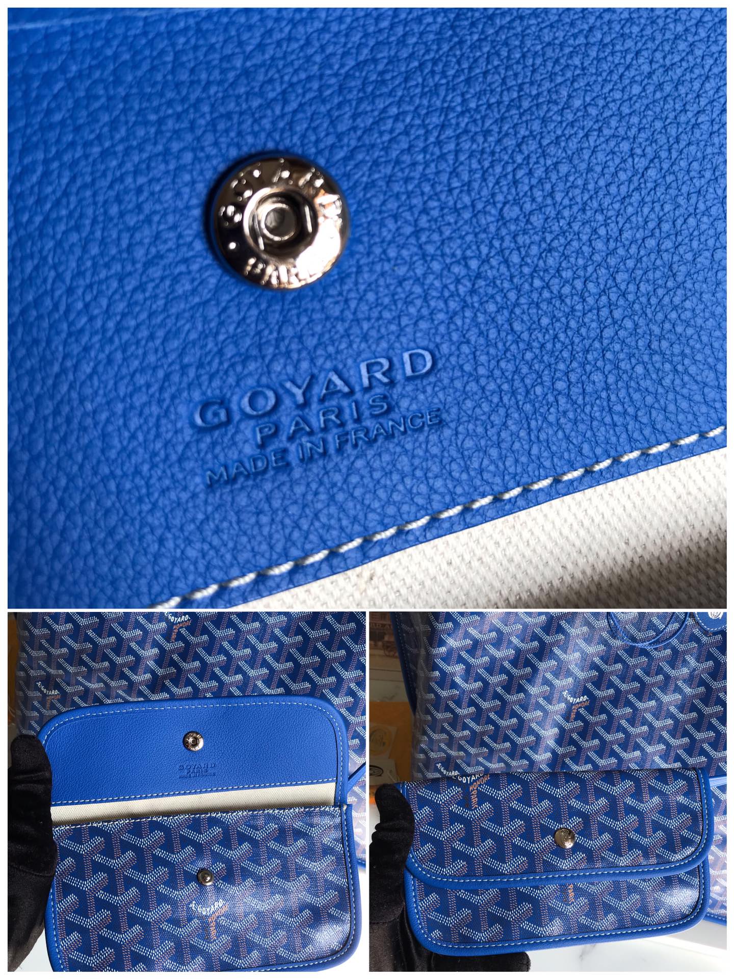 Goyard st louis blue Goyard Saint Louis Claire-Voie GM Bag Turquoise)