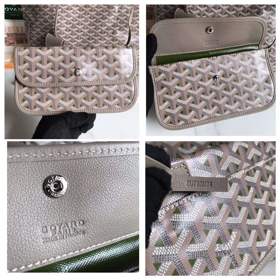 Goyard Khaki Saint Louis PM Bag Beige