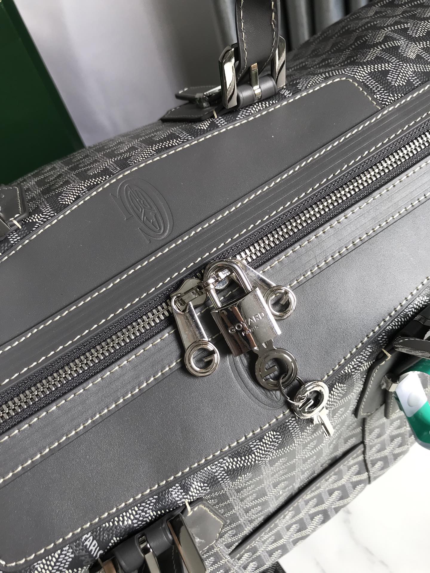 Goyard Boeing 45 Duffle Carry On Travel Bag Weekend Tote Luggage