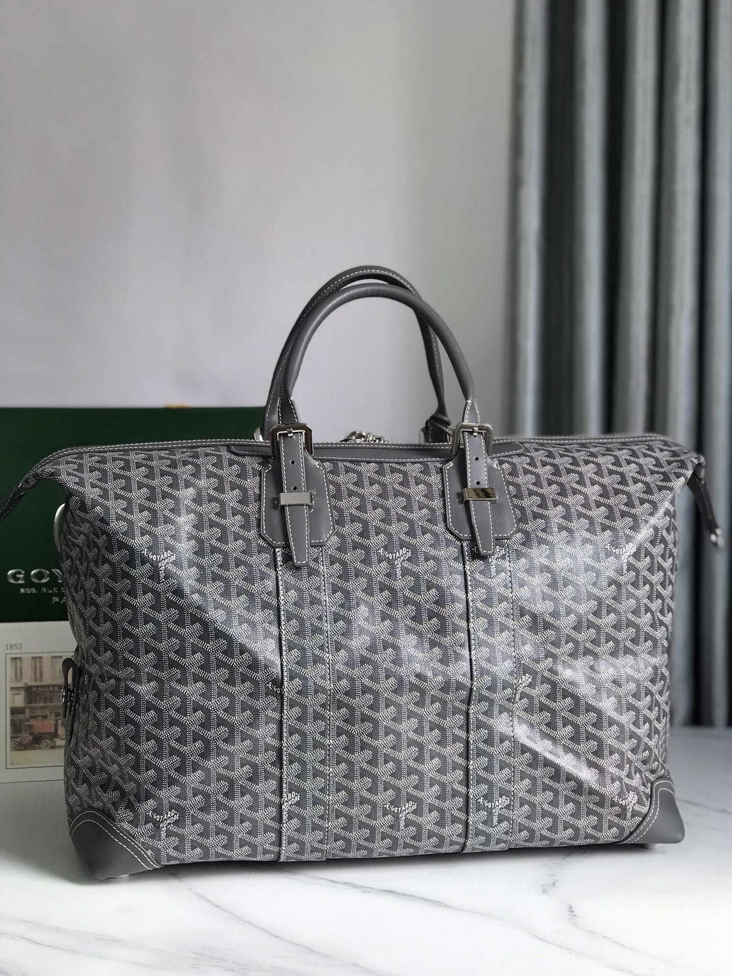 Goyard Boeing 45 Duffle Carry On Travel Bag Weekend Tote Luggage