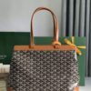 Goyard Tan Goyardine Coated Canvas and Leather bag brown