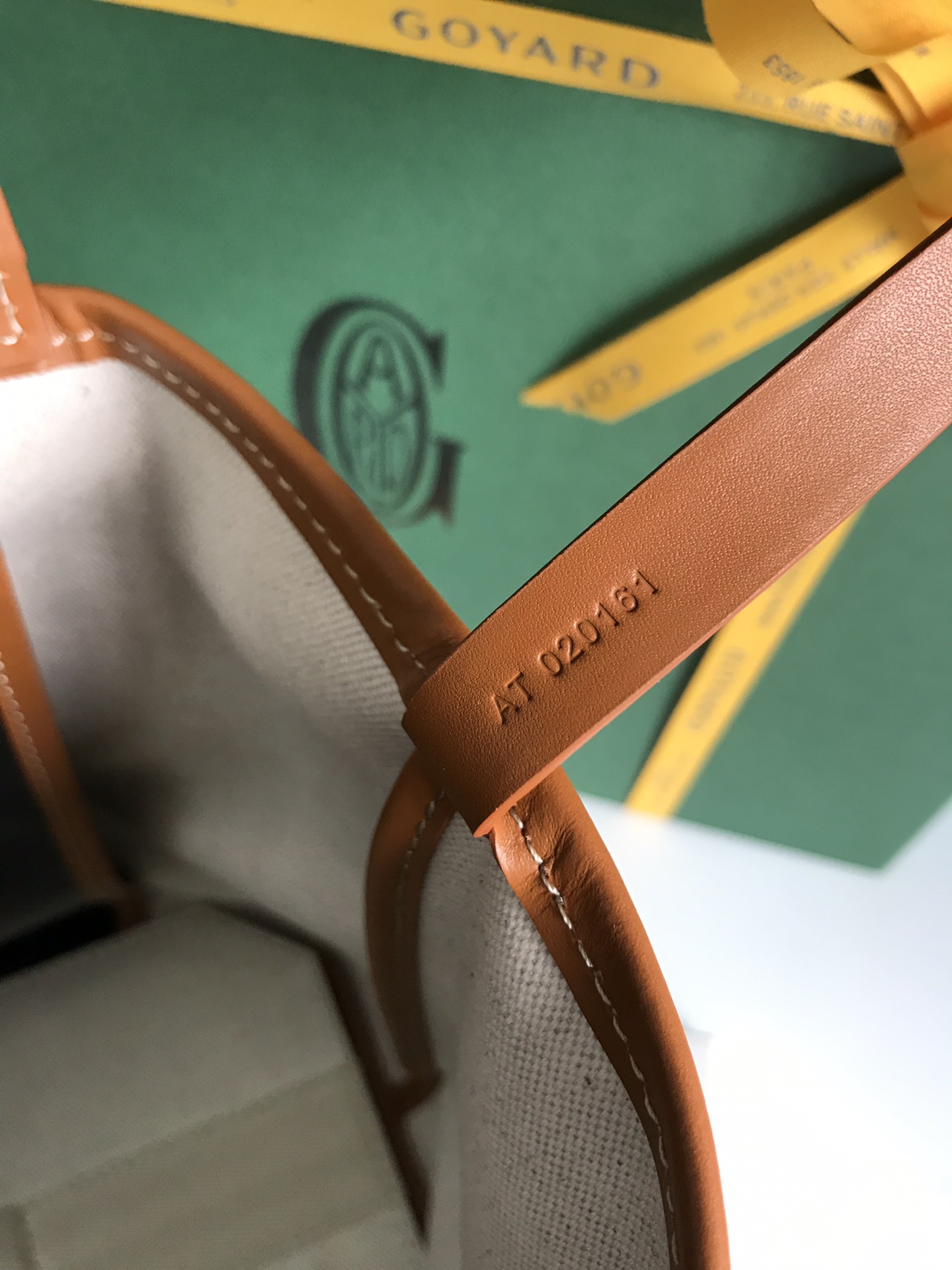 Goyard Tan Goyardine Coated Canvas and Leather bag brown