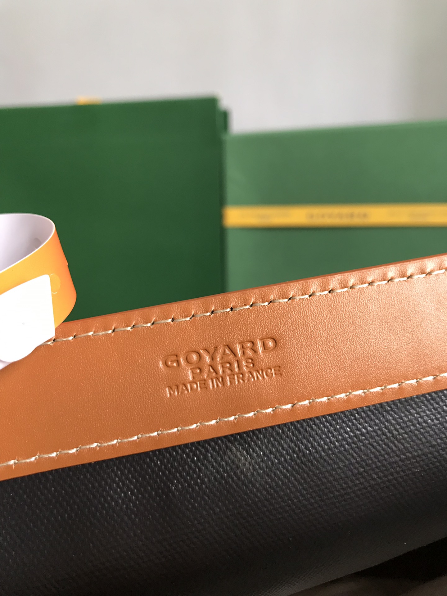 Goyard Tan Goyardine Coated Canvas and Leather bag brown