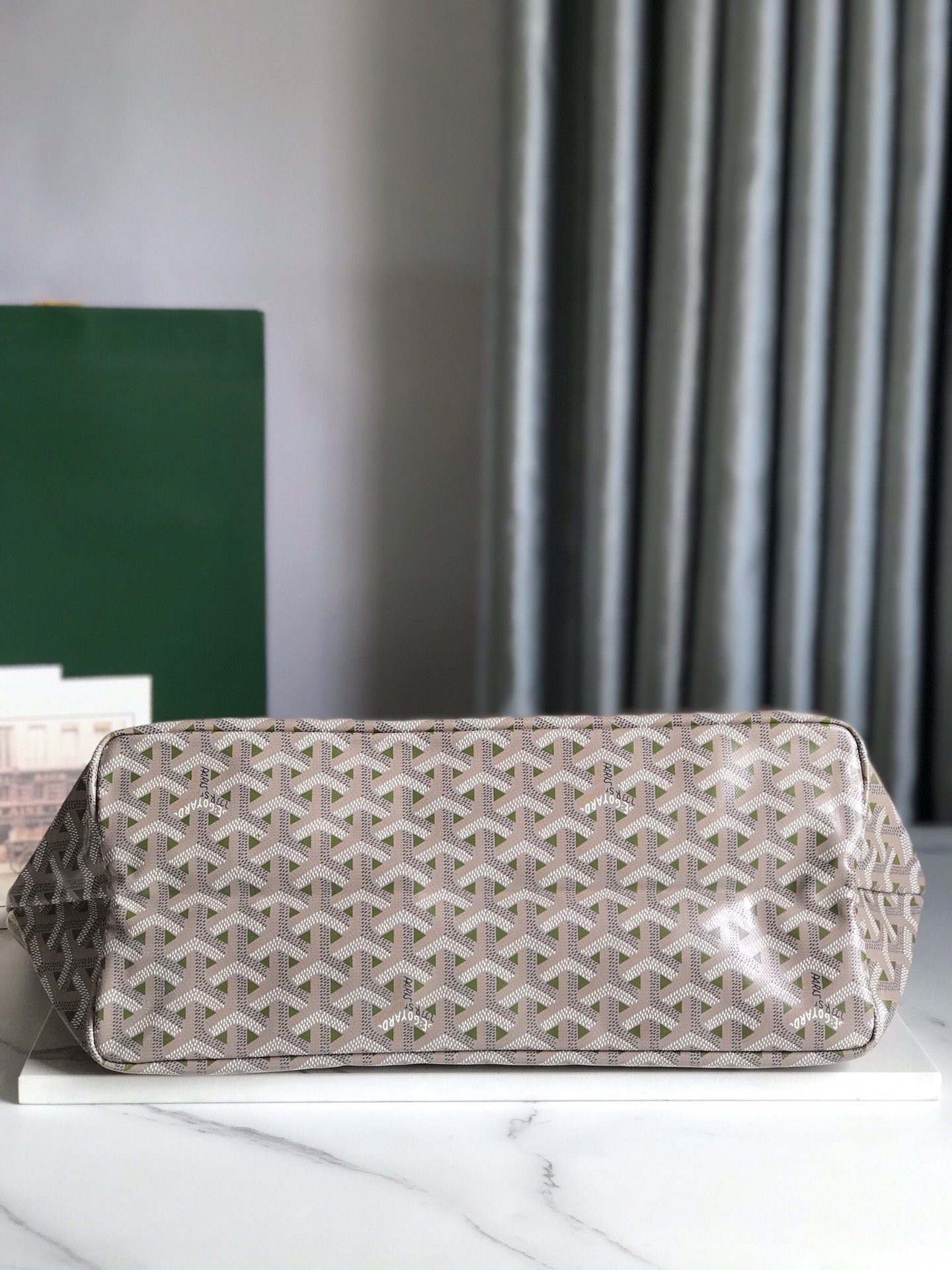 Goyard Khaki Saint Louis PM Bag Beige