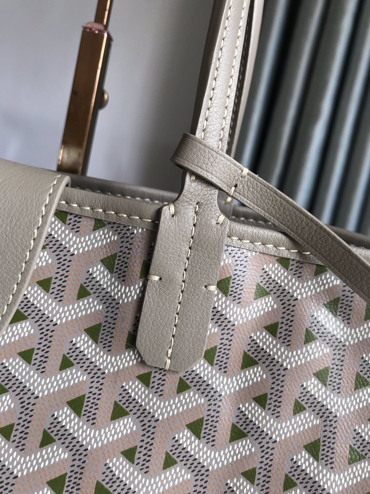 Goyard Khaki Saint Louis PM Bag Beige