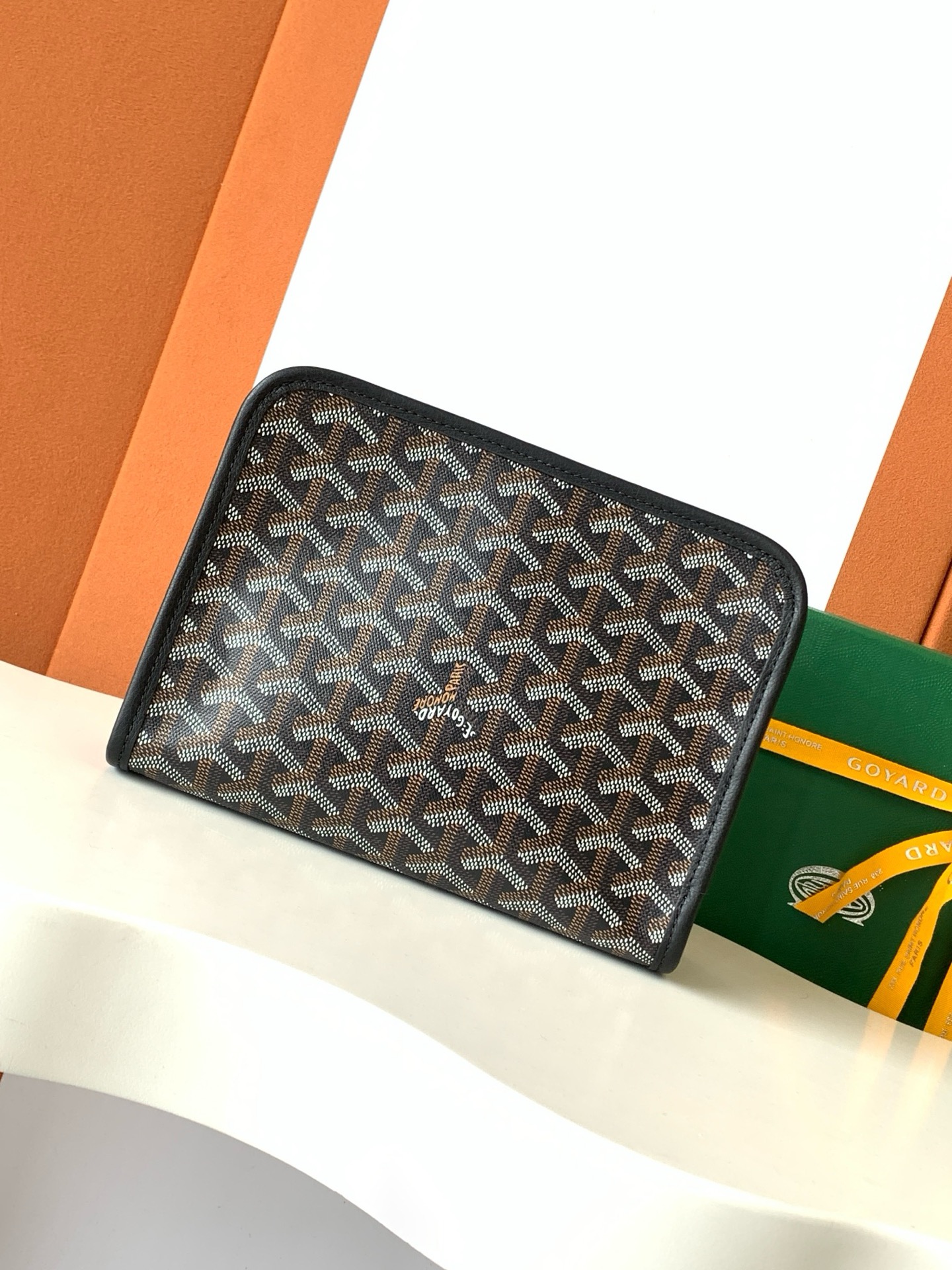 Goyard Jouvence Toiletry Pouch Coated Canvas Black