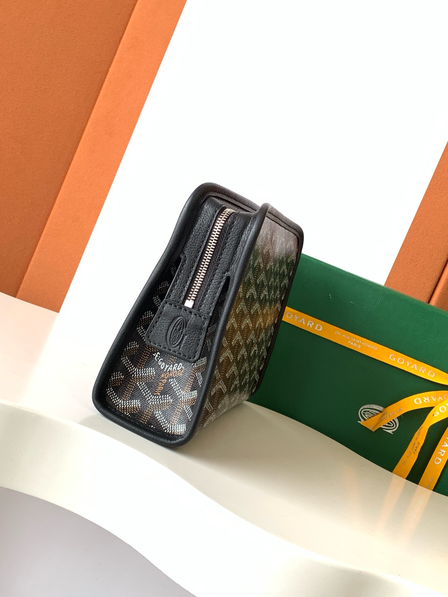 Goyard Jouvence Toiletry Pouch Coated Canvas Black