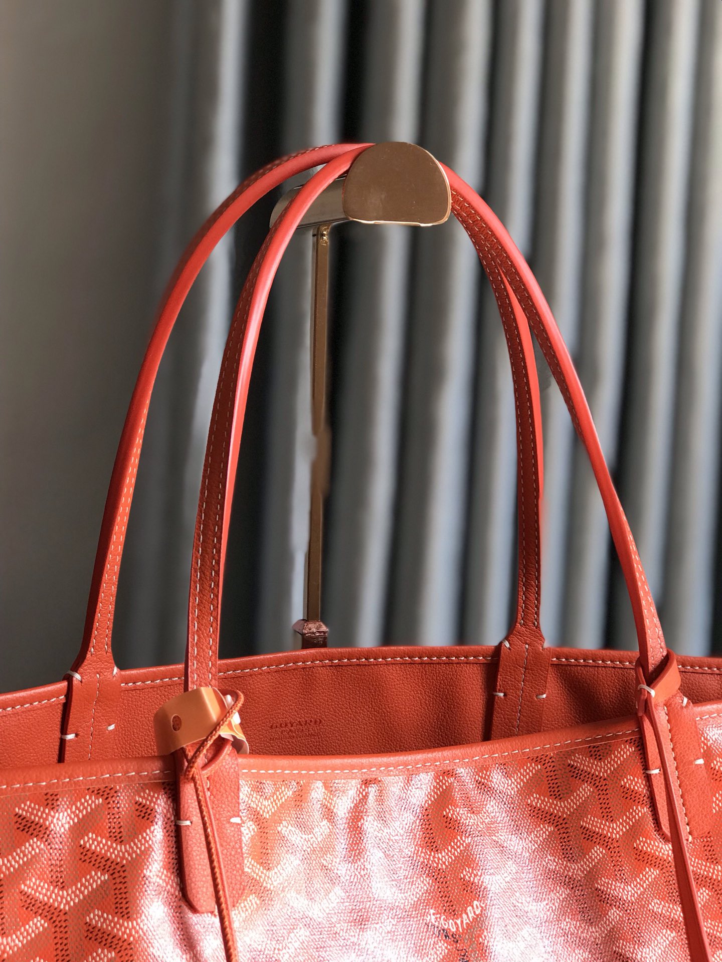 Goyard Goyardine Orange St. Louis PM Tote Bag ...
