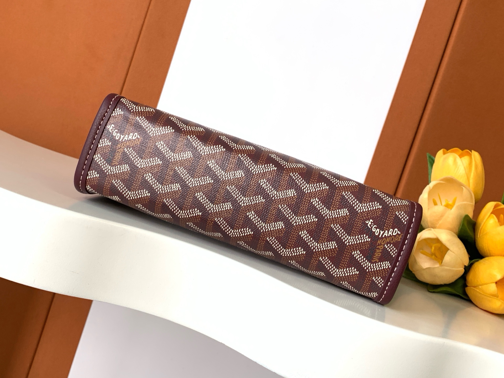 Goyard Burgundy Goyardine Coated Canvas Jouvence GM