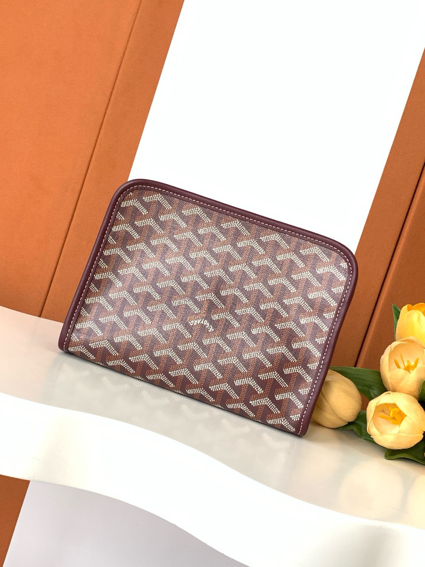Goyard Burgundy Goyardine Coated Canvas Jouvence GM