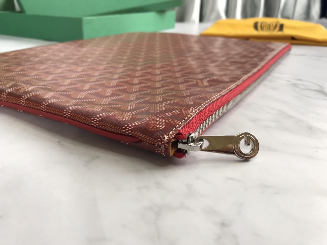 Goyard Goyardine Senat Pochette GM - Red Clutches,