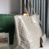 GOYARD Saint Louis PM Tote Bag Claire Voie Greige Turquois