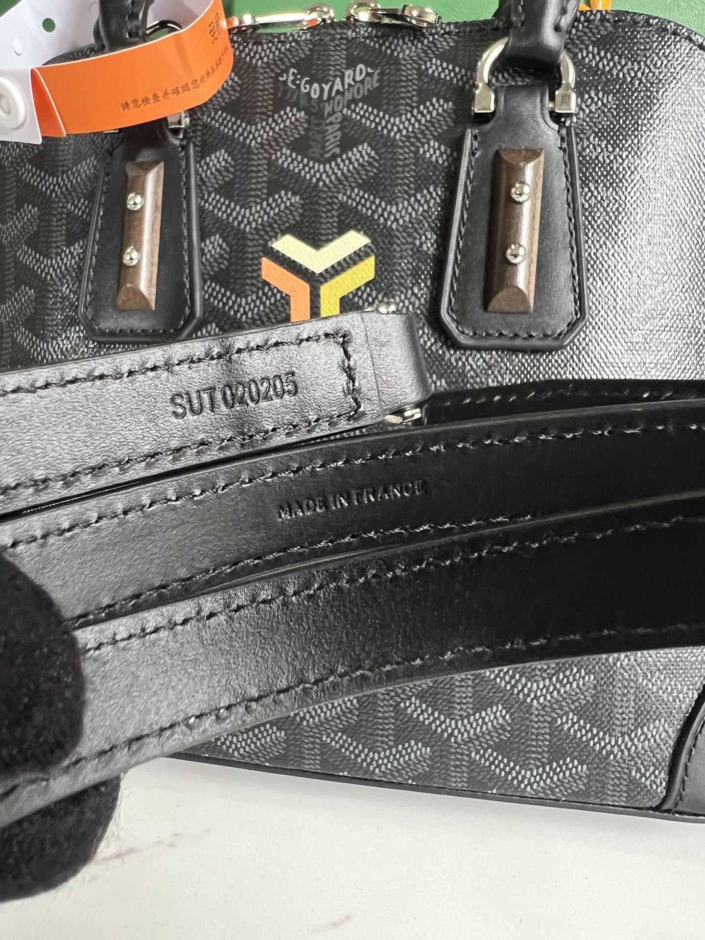 Goyard Black Goyardine Coated Canvas and Leather Vendome Satchel Goyard