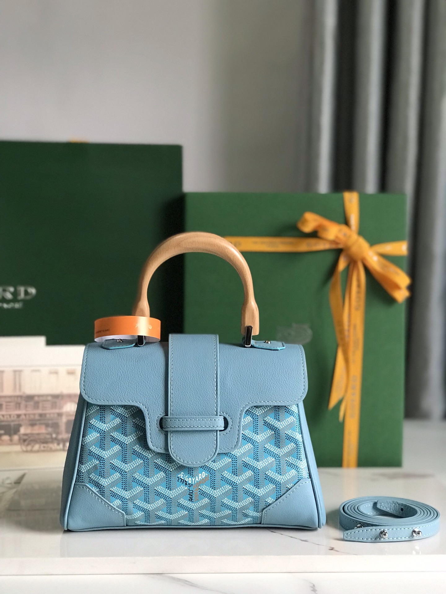 Saïgon cloth handbag Goyard Blue in Cloth – 49129444 MATIGNON  00299