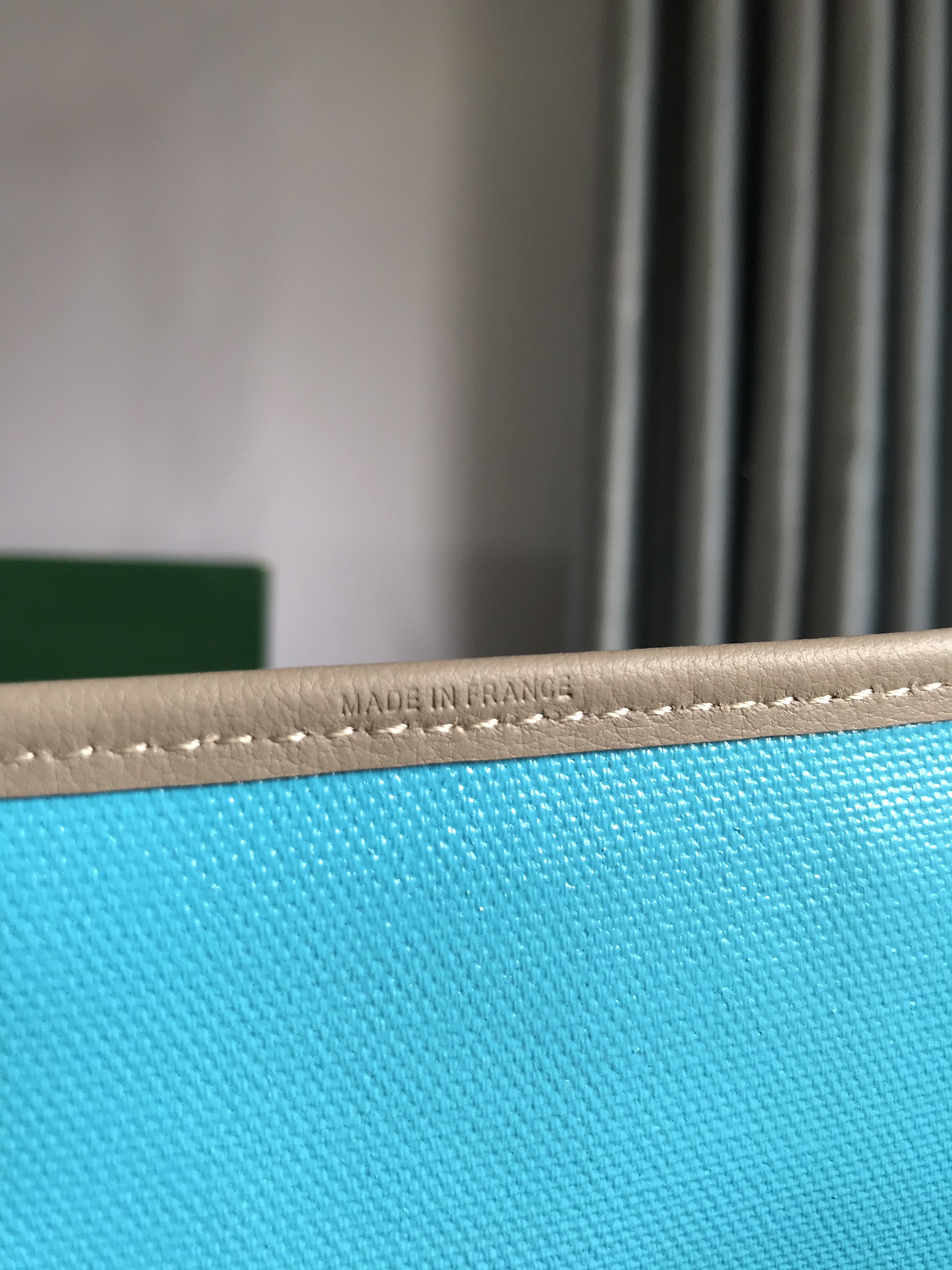 GOYARD Saint Louis PM Tote Bag Claire Voie Greige Turquois