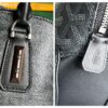 Goyard Black Goyardine Coated Canvas and Leather Vendome Satchel Goyard