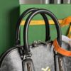 Goyard Black Goyardine Coated Canvas and Leather Vendome Satchel Goyard
