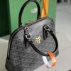 Goyard Black Goyardine Coated Canvas and Leather Vendome Satchel Goyard