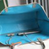 GOYARD Saint Louis PM Tote Bag Claire Voie Greige Turquois