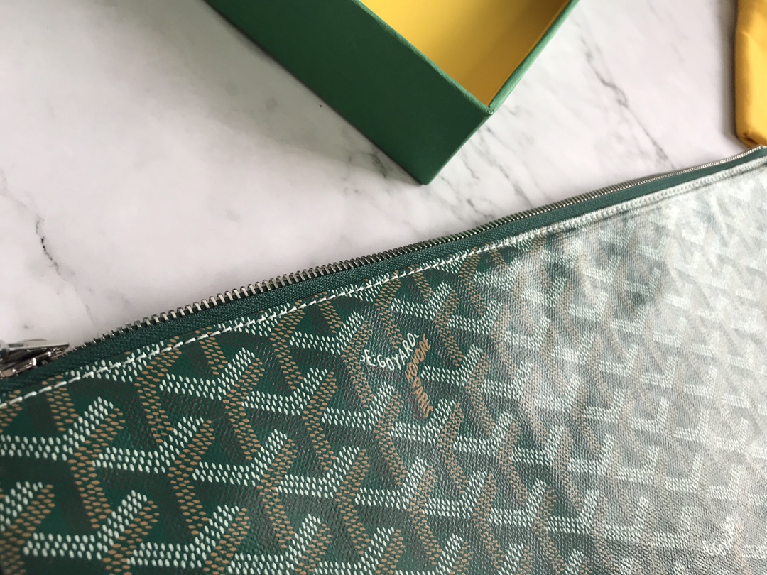GOYARD Goyardine Senat Pochette GM Sky green 1259202 |