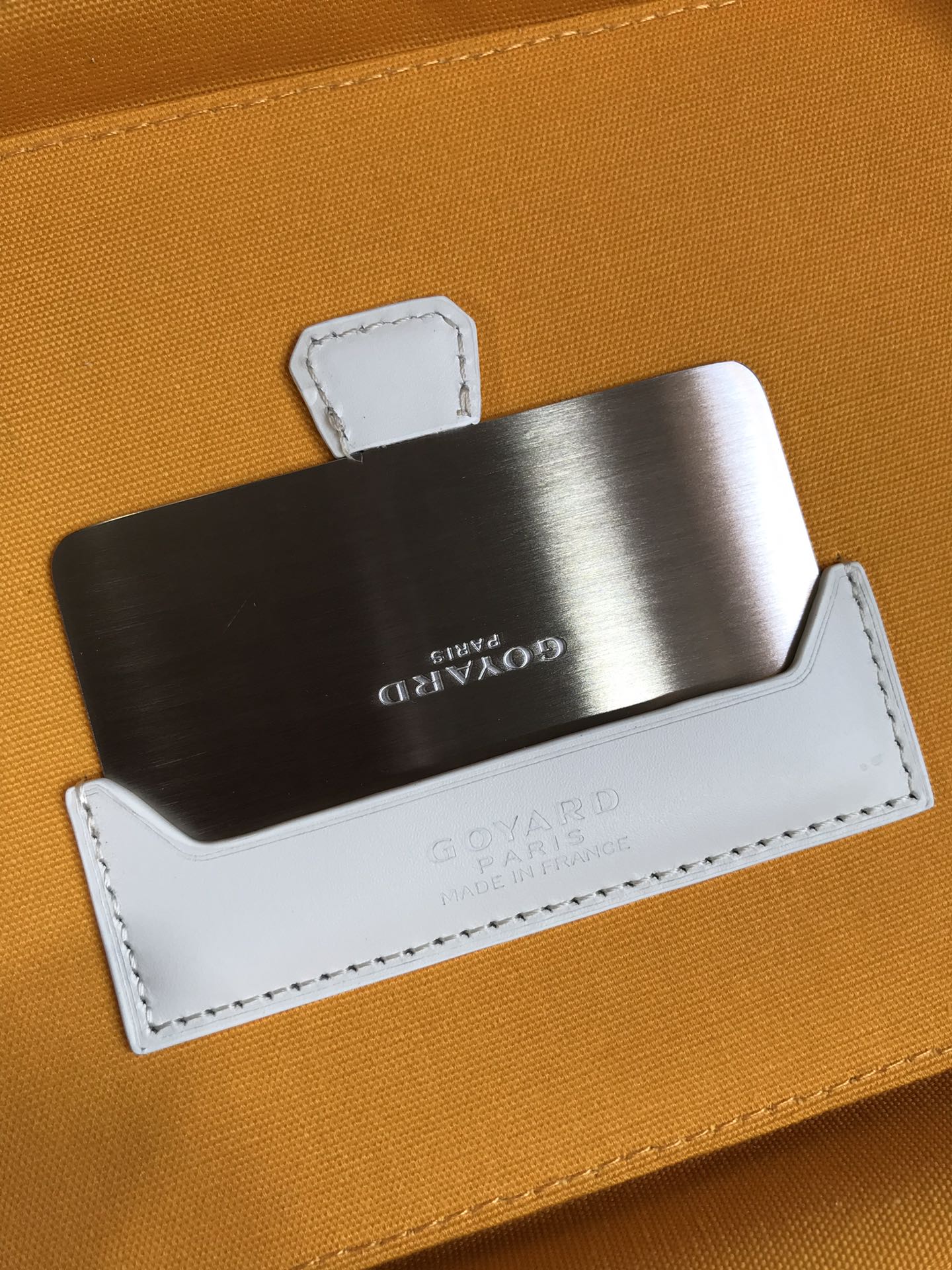 Goyard white Goyardine Muse Vanity Case Cloth Cloth