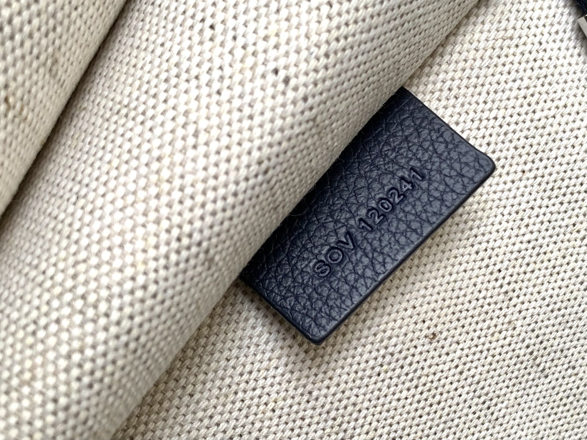 GOYARD Goyardine Calfskin Morvan Document Case Navy blue
