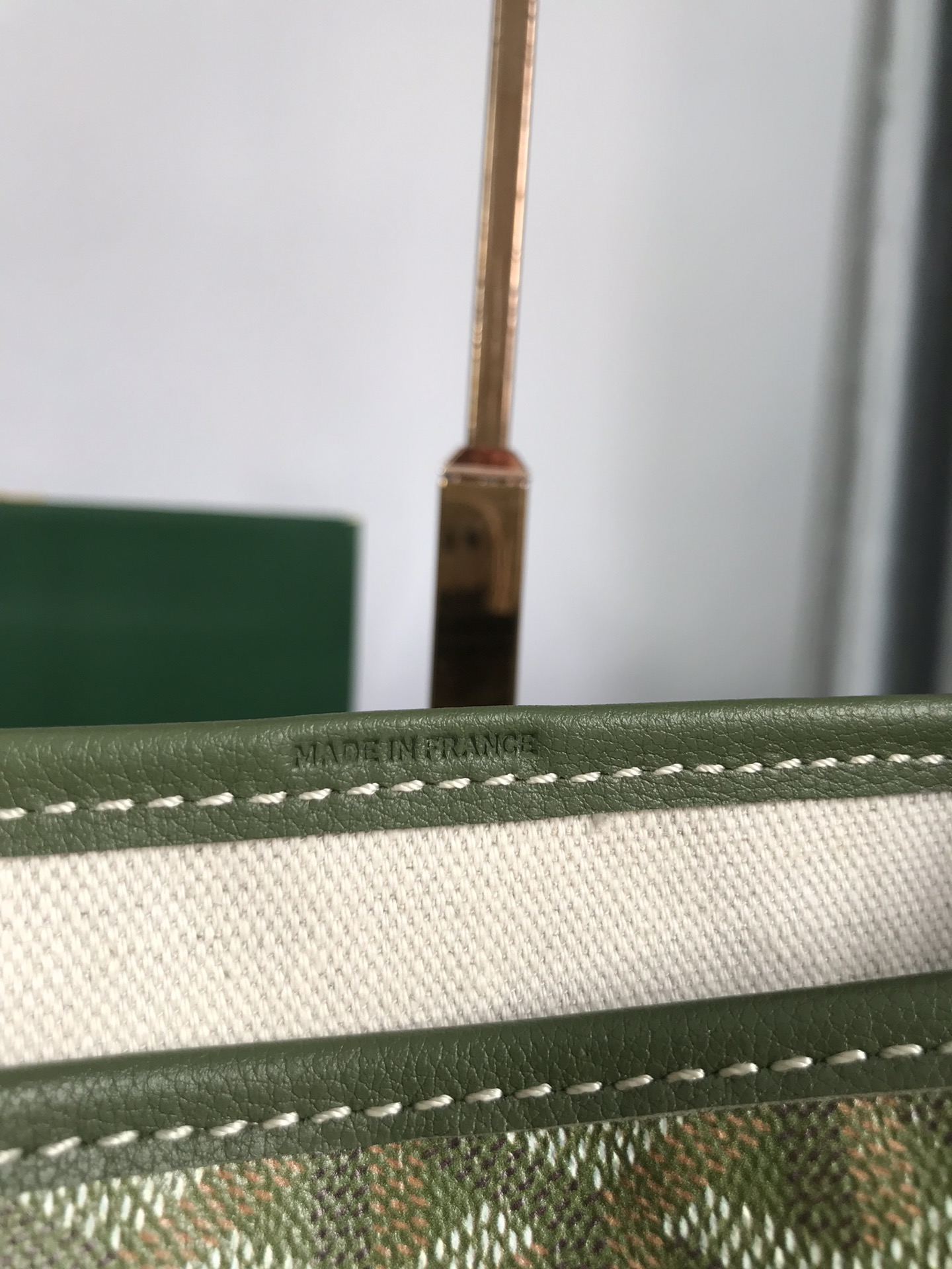 GOYARD Goyardine Saint Louis Canopee GM Khaki 1562907