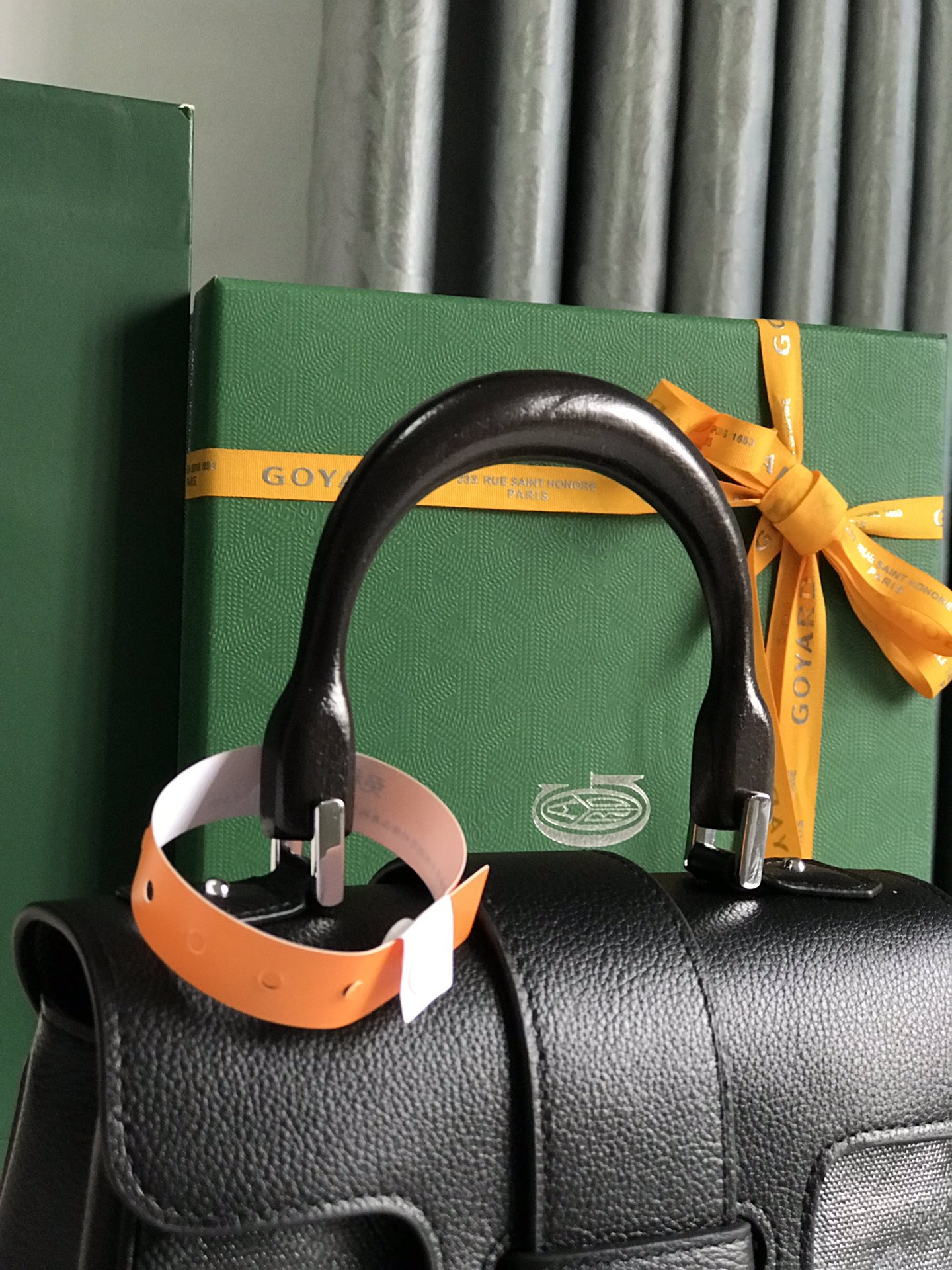 Goyard Sac Saigon Structuré Mini Black Women's Handbag