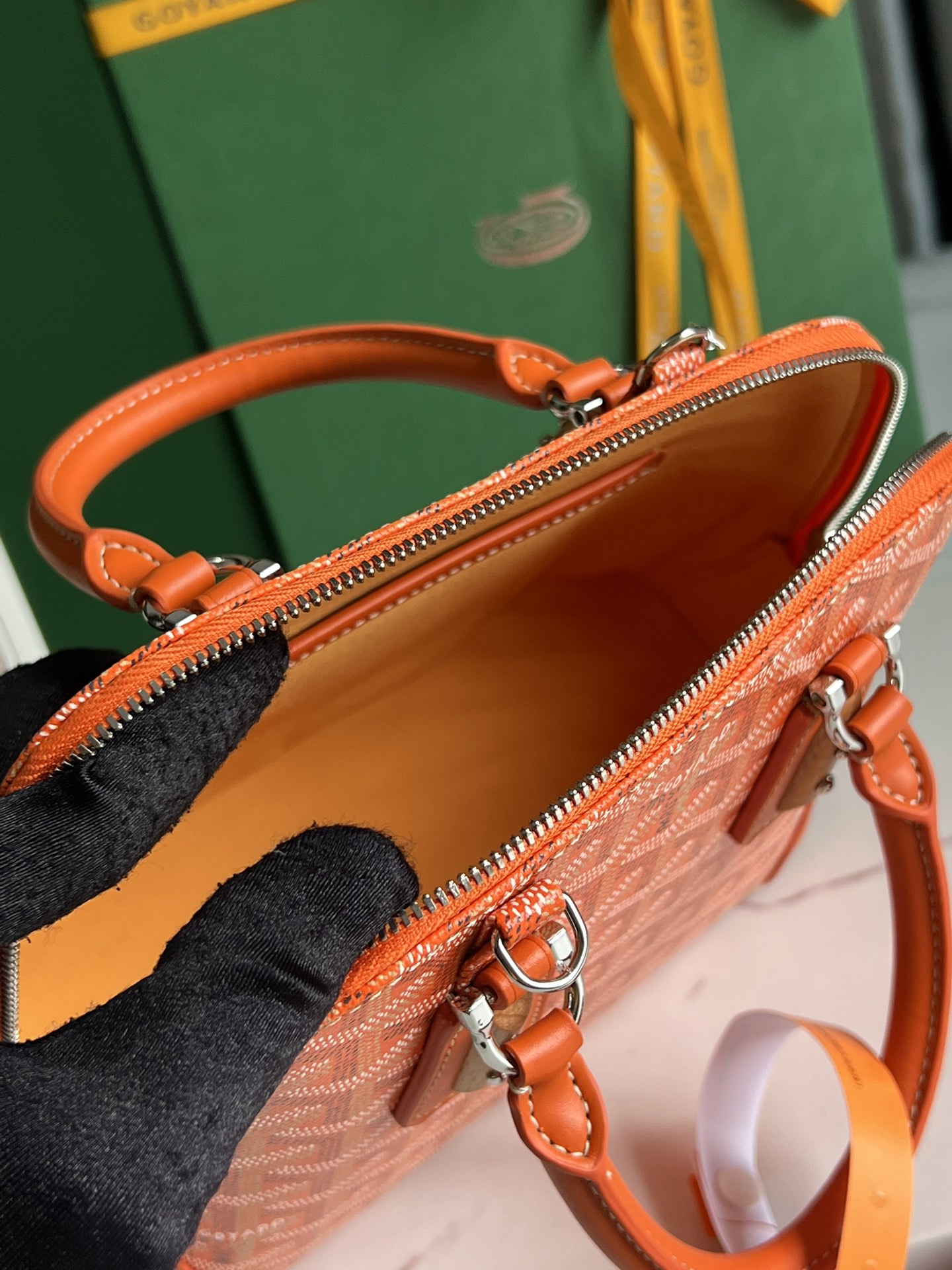 Goyard Women Vendôme Mini Bag-Orange