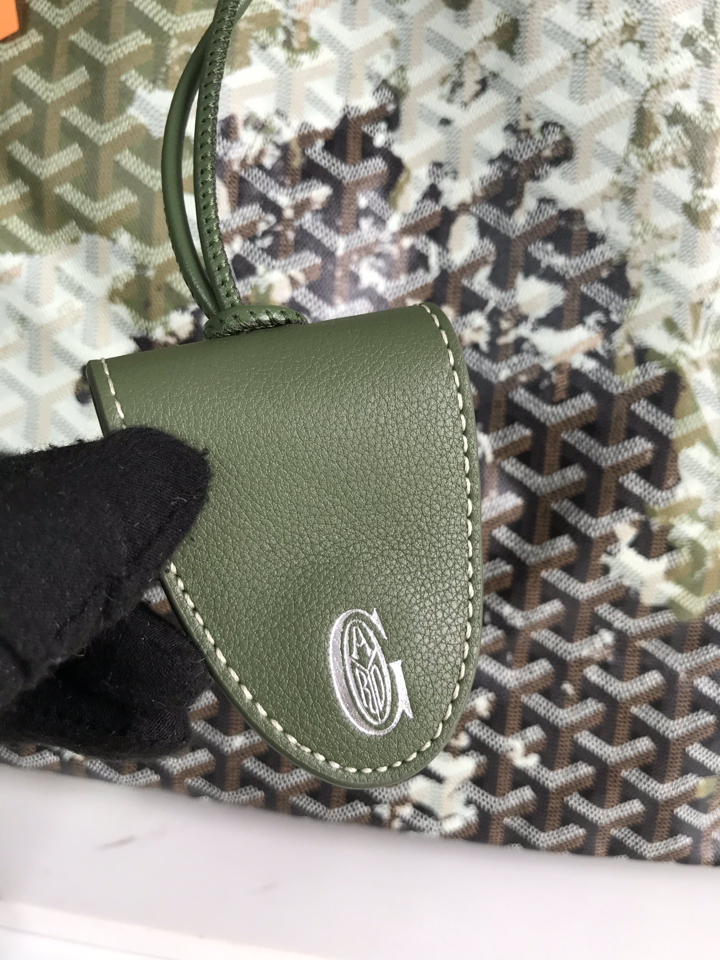 GOYARD Goyardine Saint Louis Canopee GM Khaki 1562907