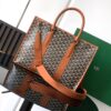 GOYARD Goyardine Calfskin Morvan Document Case brown