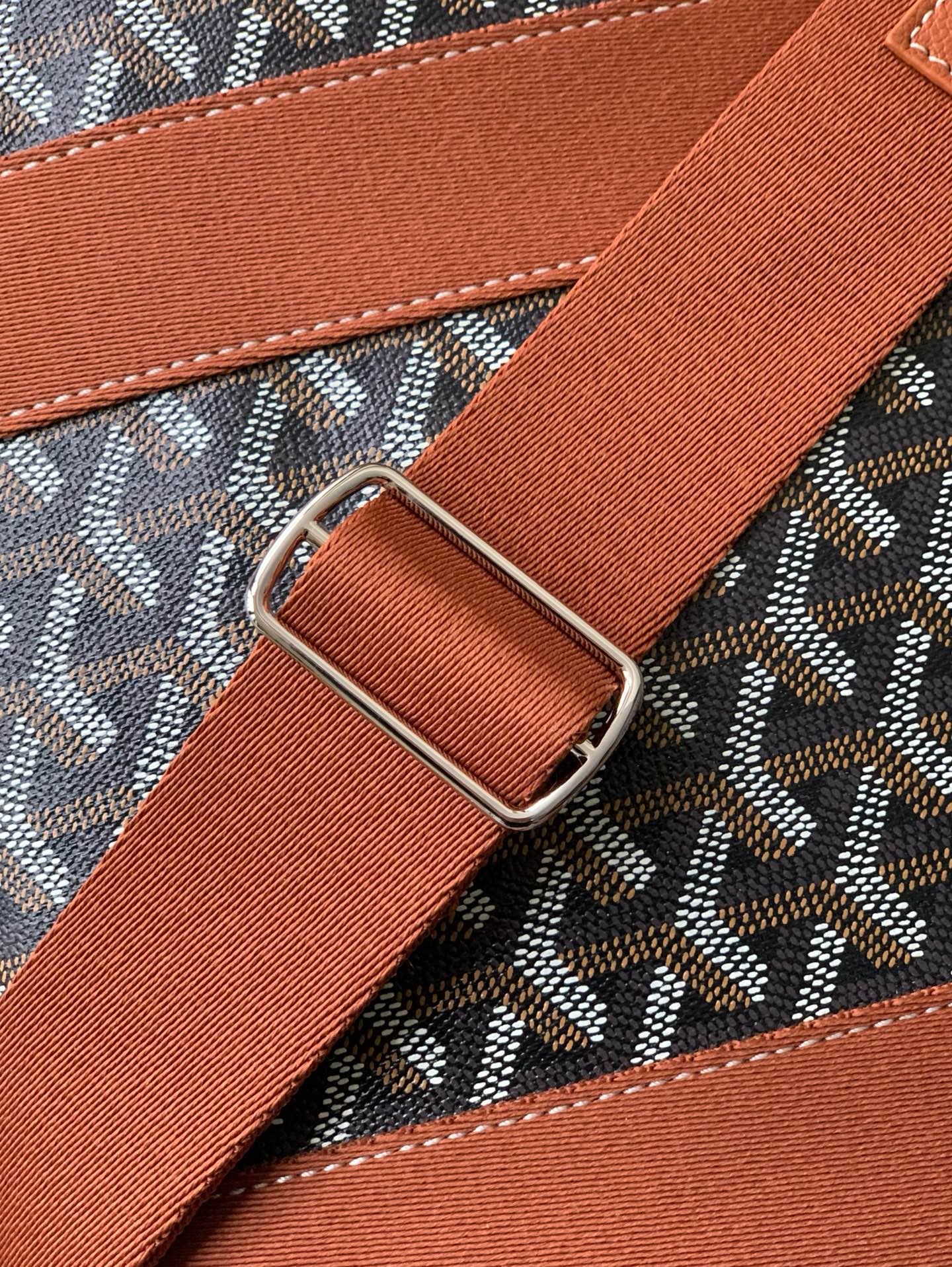 GOYARD Goyardine Calfskin Morvan Document Case brown