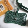Goyard Chien Gris Pet Carrier Tote Coated Canvas bag green