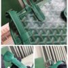 Goyard Chien Gris Pet Carrier Tote Coated Canvas bag green