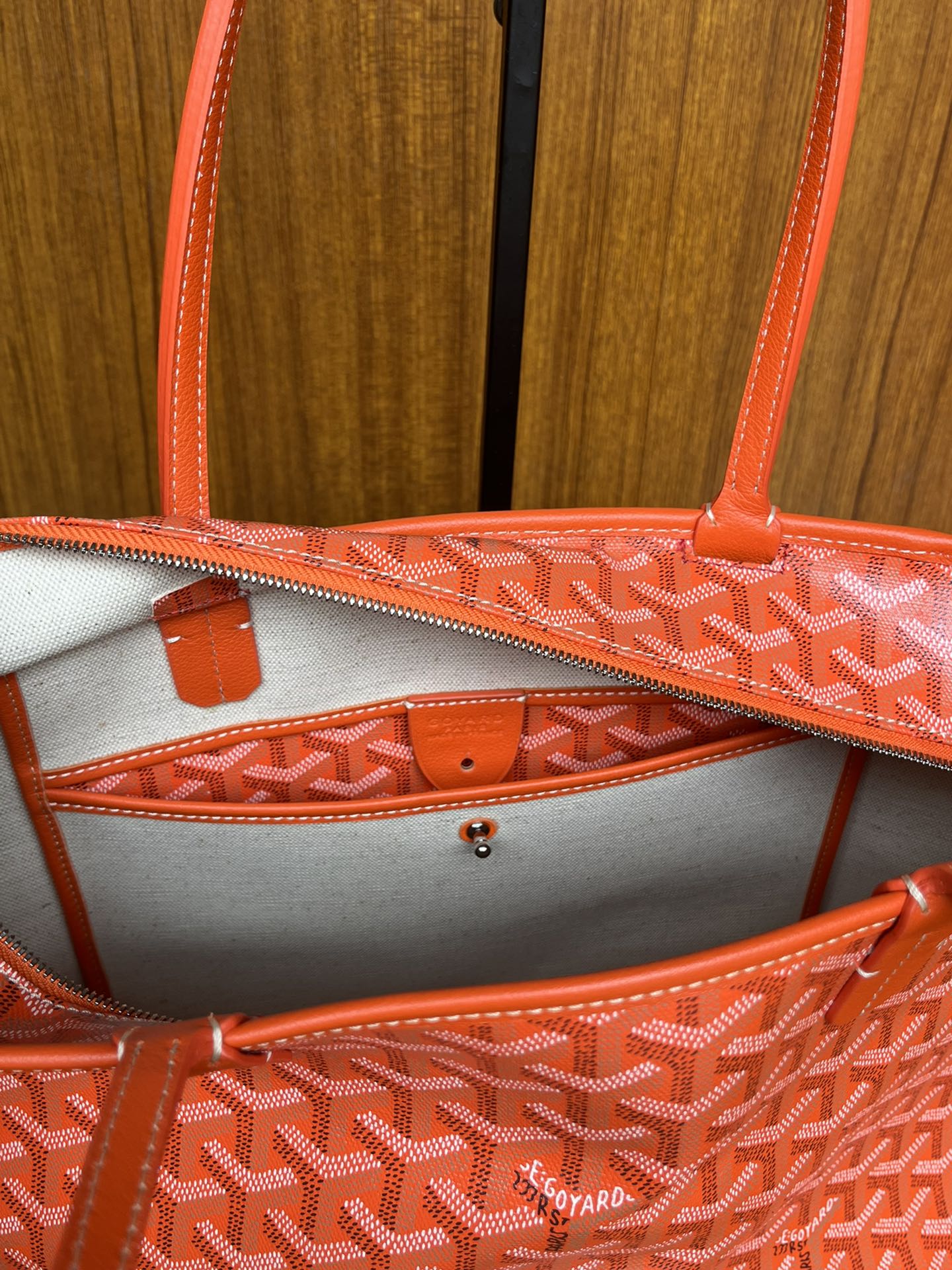 GOYARD Goyardine Artois PM orange 668430 |