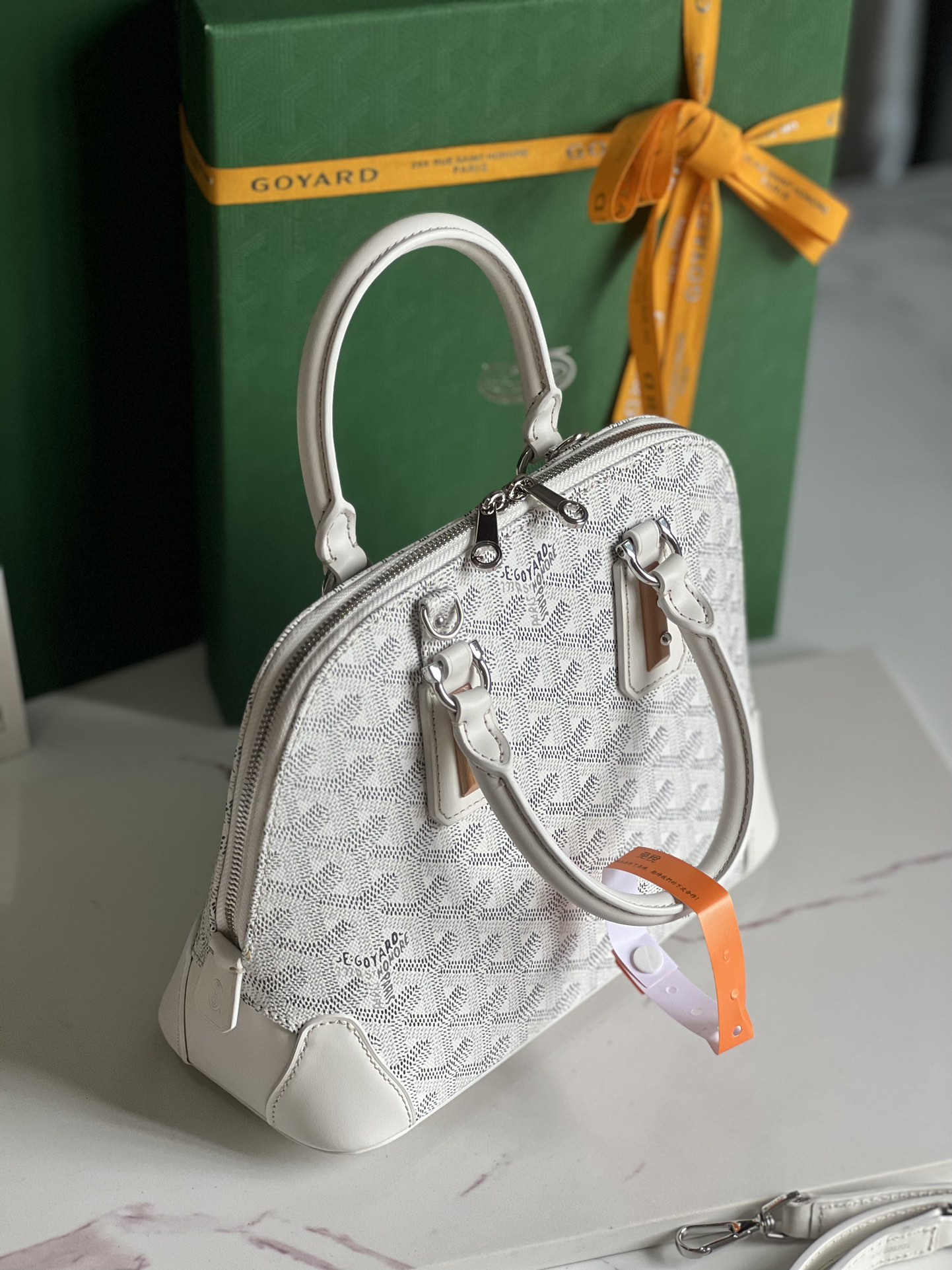 Goyard Women Vendôme Mini Bag-White VENDO2MINTY