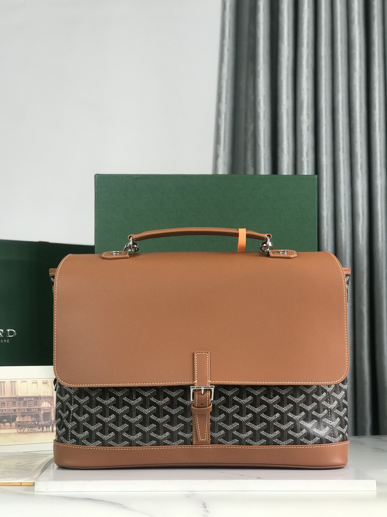 Goyard Pre-Owned 2023 Citadin two-way Bag | Black brown |