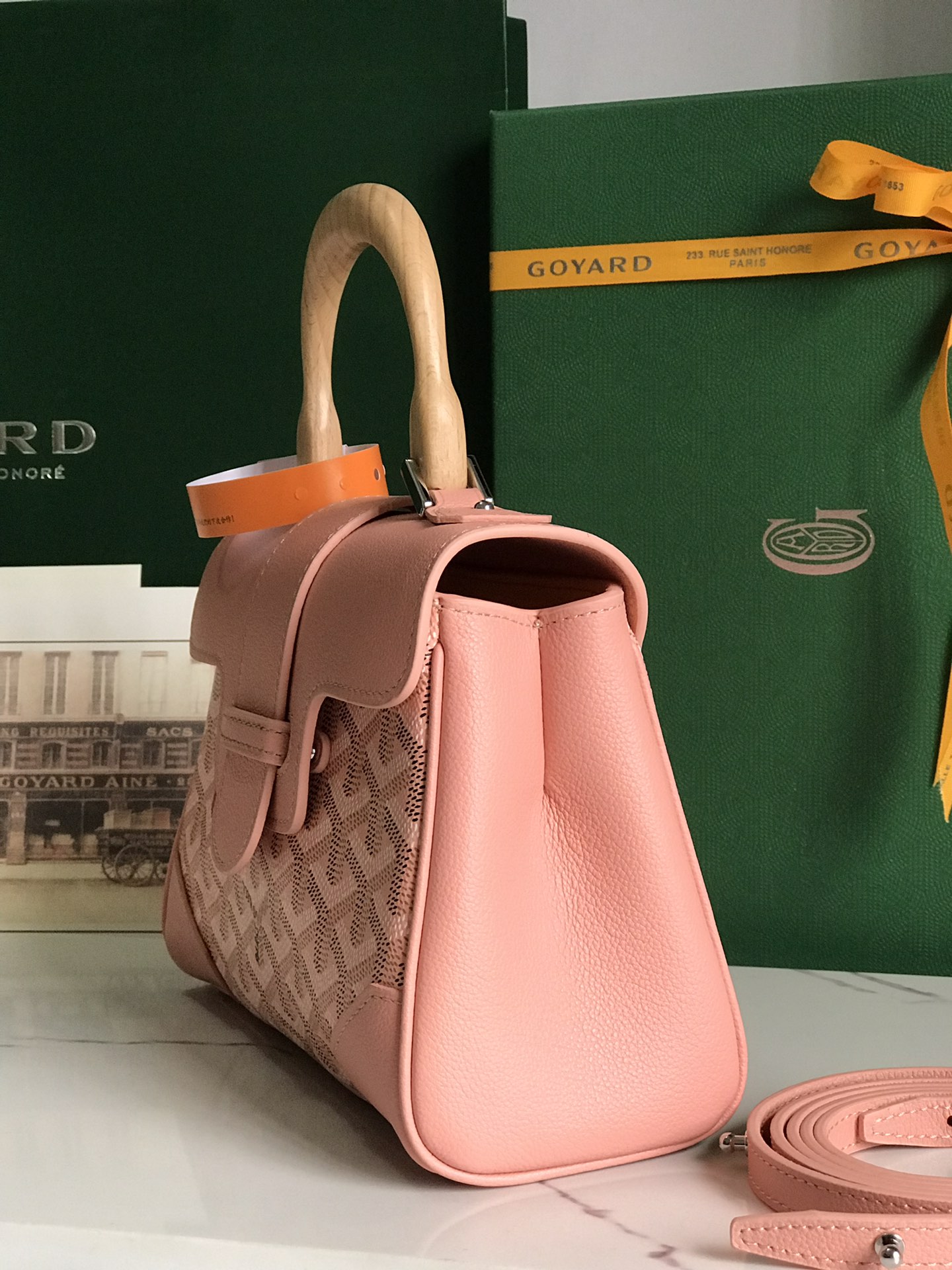 Goyard Saigon Mini Souple Limited Pink Canvas & Calfskin