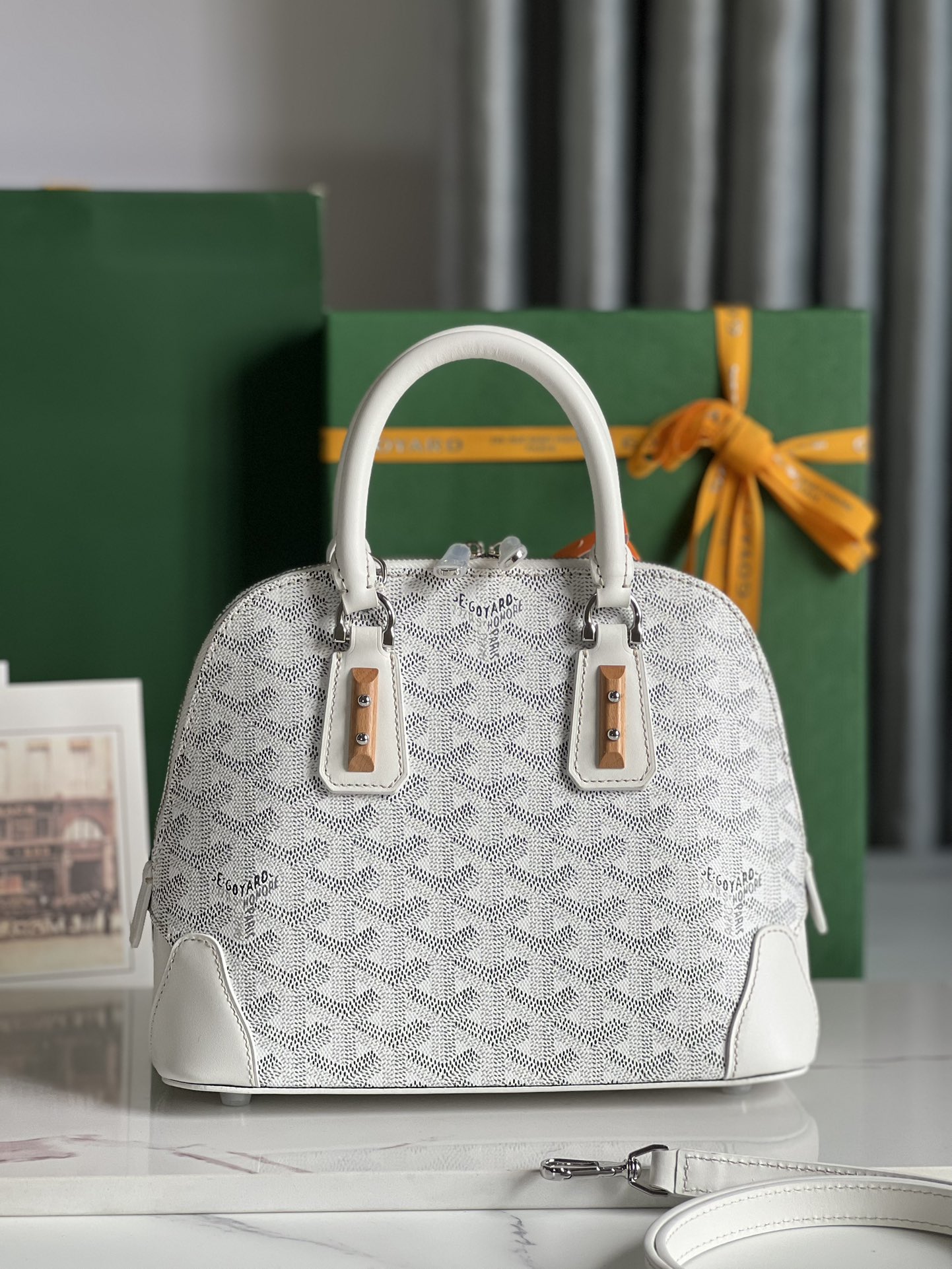 Goyard Women Vendôme Mini Bag-White VENDO2MINTY