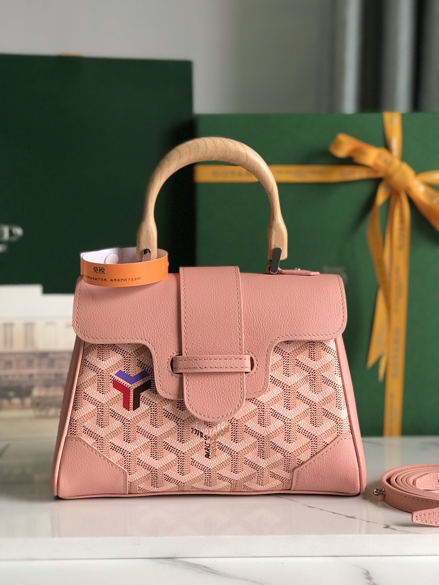 Goyard Saigon Mini Souple Limited Pink Canvas & Calfskin